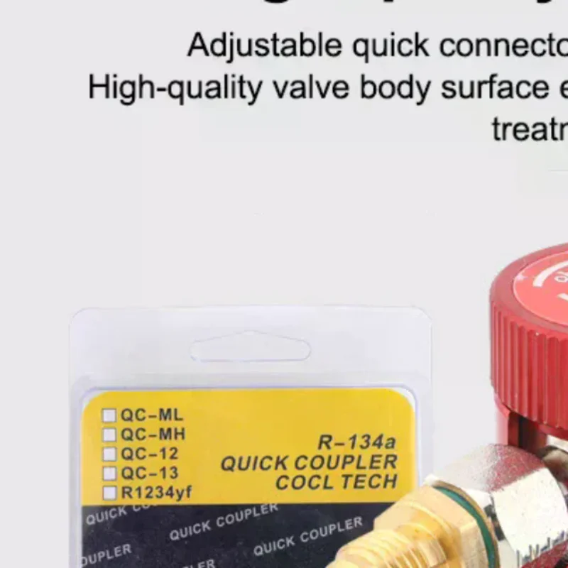 

Адаптер для баллонов с фреоном R134a, регулируемый газовый инжектор, быстроразъемный соединитель низкого давления, адаптер для шланга, установка кондиционеров