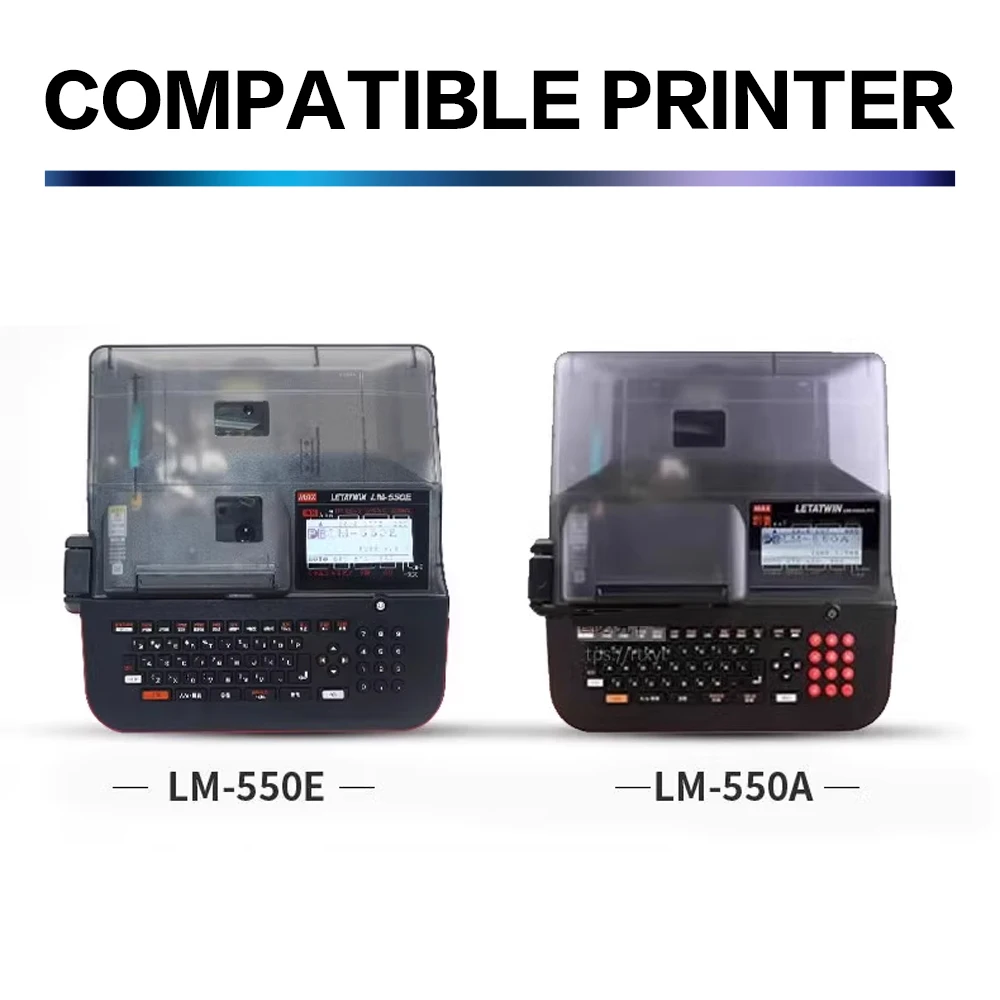 1PCS Original LM-IR50B Ink Ribbon Black For MAX LETATWIN Cable ID Printer Electronic Lettering Machine LM-550A LM-550E