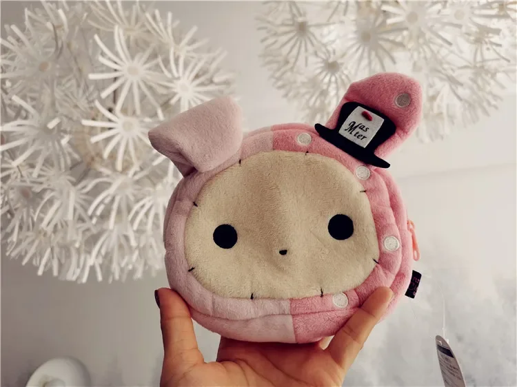 Portafoglio con portamonete in peluche shapo da circo romantico Kawaii Cute Storage Bag Organizer Cartoon Anime Coin Pouch Case Money Bag