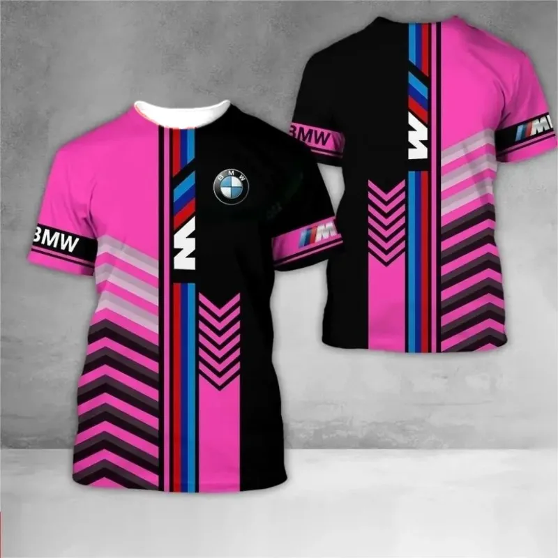 

Стиль BMW 2025 года, дышащий топ с 3D принтом логотипа для езды на мотоцикле, спортивный трикотаж с короткими рукавами, модный Sudadera De Moto