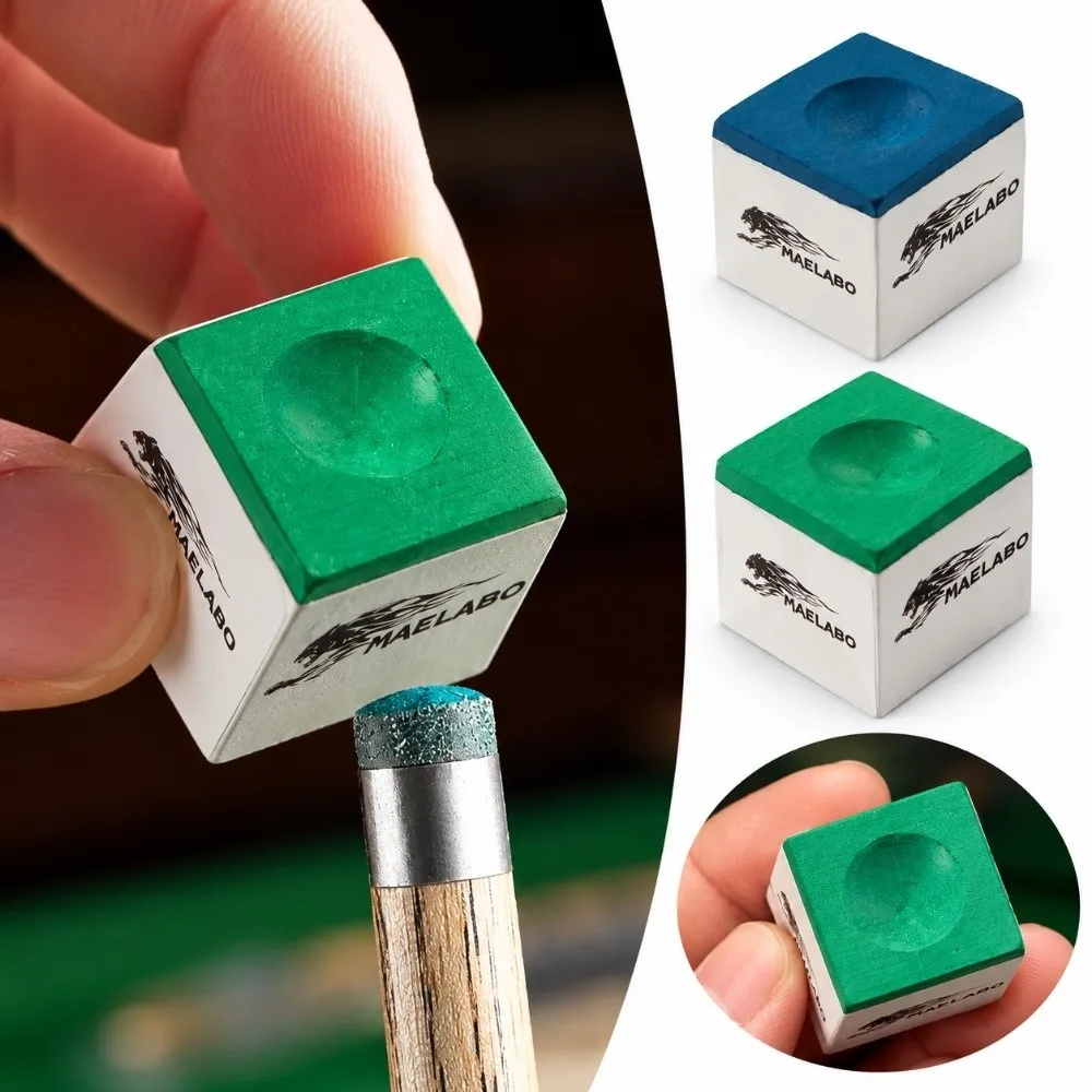 Epoxy Resin MAELABO Billiard Chalk Square Fine Powder Snooker Oil Pool Chalk Non-slip Billiard Pool Chalk Billiard Accessories