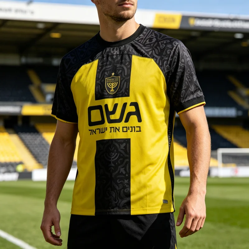 2026 Hot Israel Beitar Jerusalem Home Jersey Summer Children Quick-Dry Breathable Sports T-shirt Training Wear Family Kids Tees
