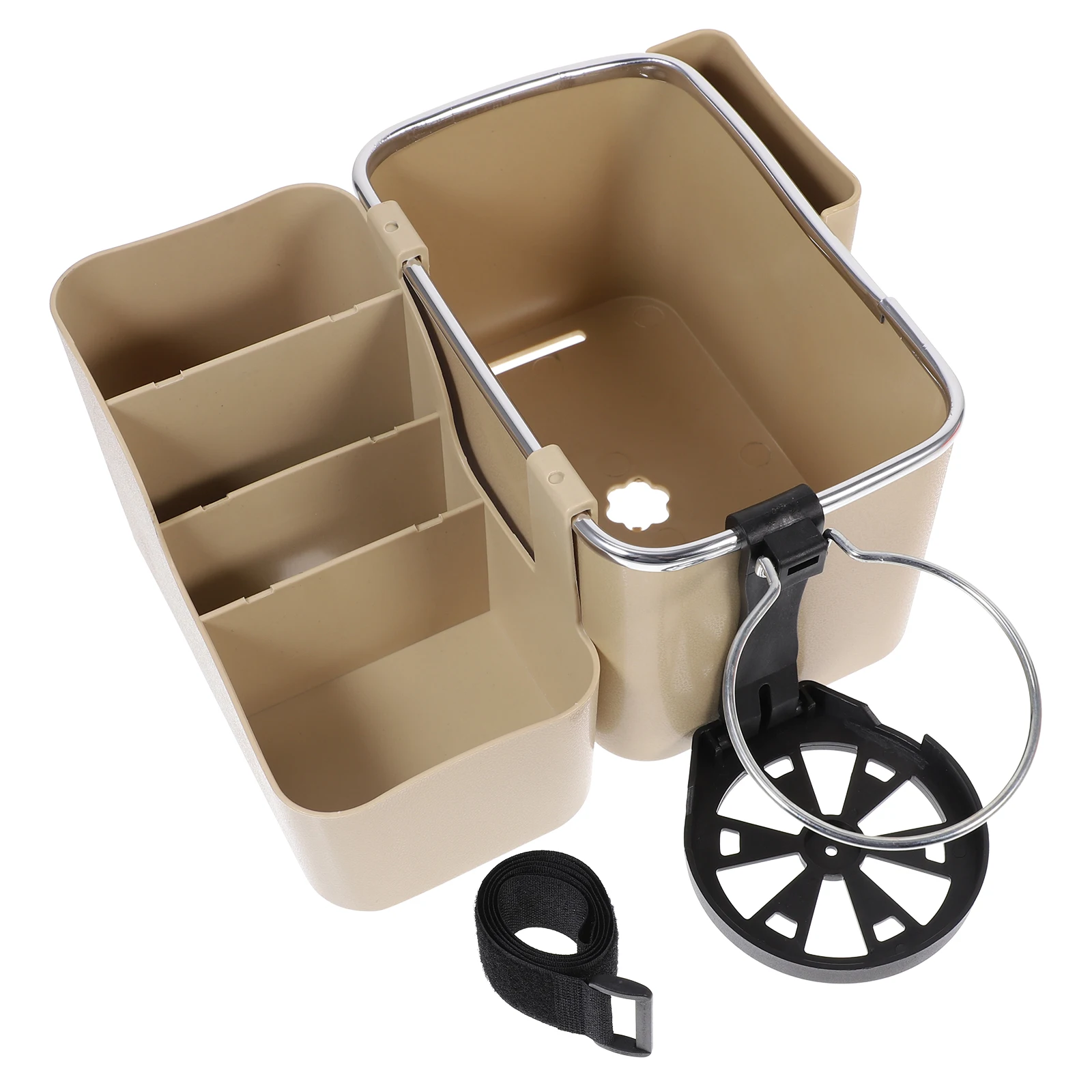 

Car Armrest Storage Organizer Durable ABS Central Console Storage Box Multifunctional Car Container Phone Holder Cup Holder