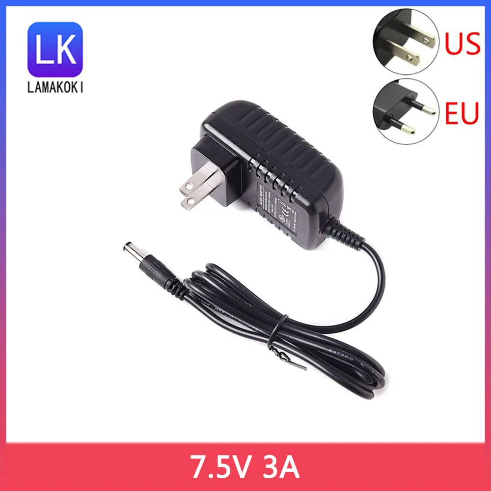 

7,5 В, 3 А, высококачественные IC-решения, импульсный источник питания постоянного тока 7,5 В, 3 А, светодиодный адаптер питания 22,5 Вт, 3000 мА, 5,5*2,1 мм