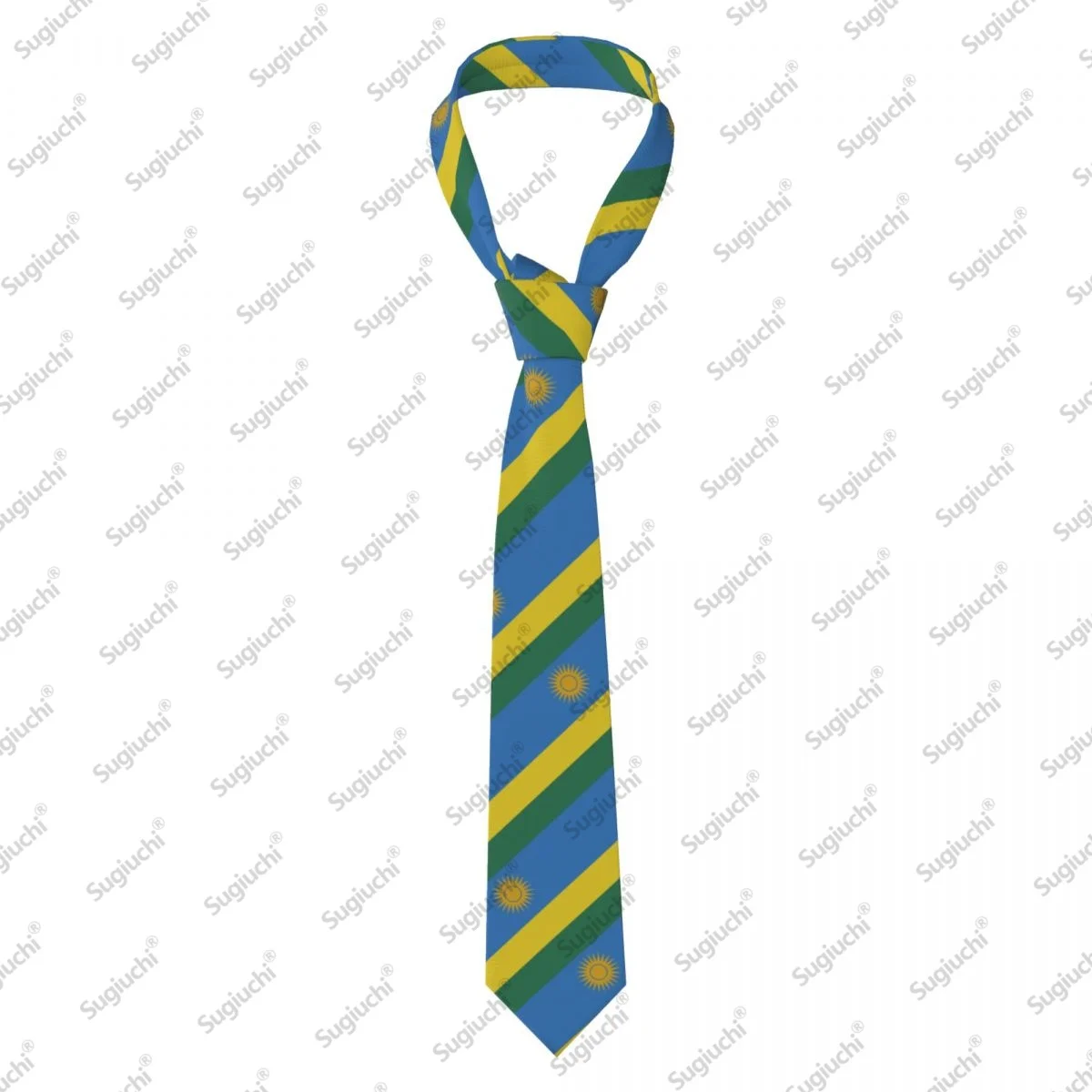 2026 Rwanda Flag Wedding PartyNeck Ties For Men Women Casual Plaid Tie Suits Slim Necktie Gravatas For Gift