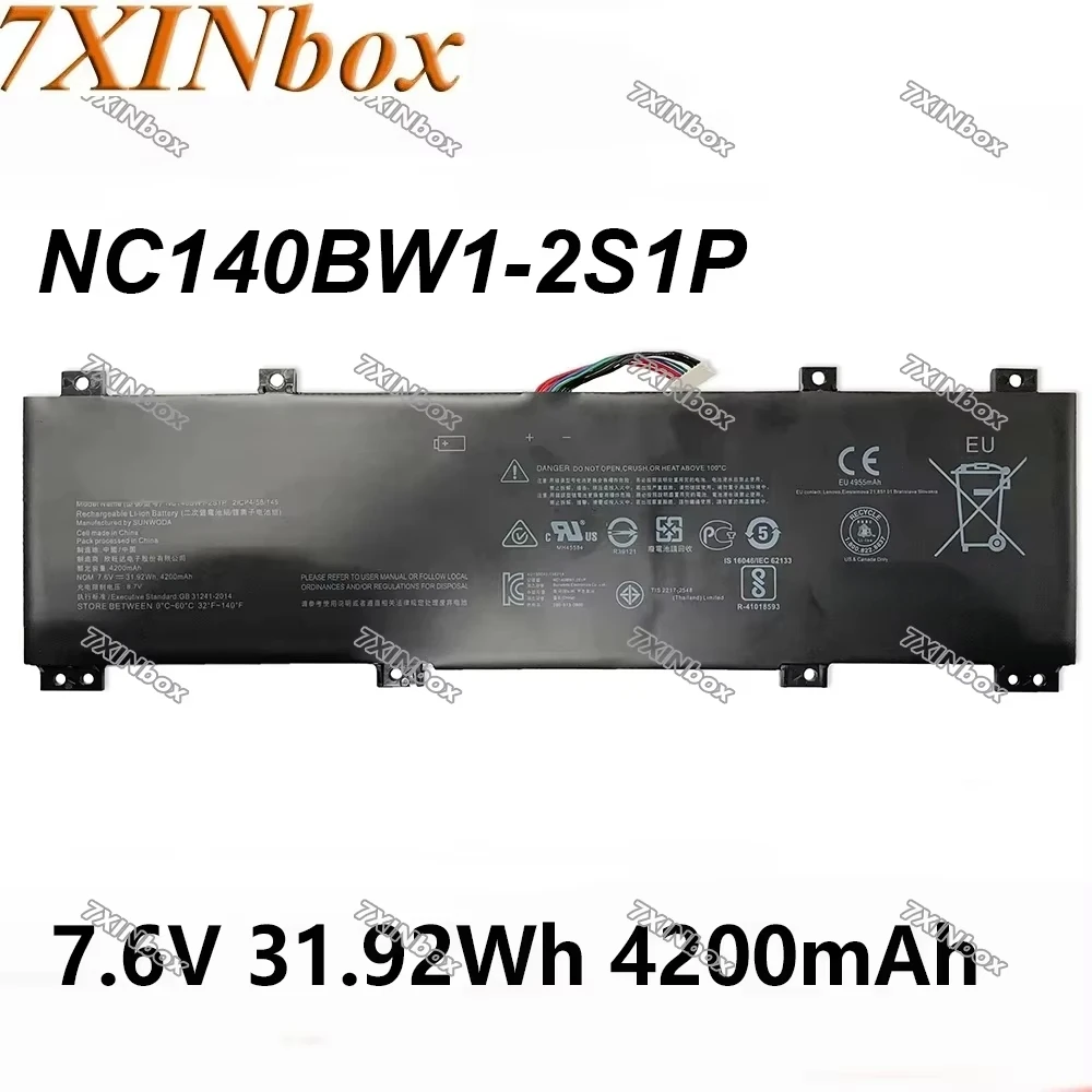 7XINbox NC140BW1-2S1P 7.6V 31.92Wh 4200mAh Laptop Battery For Lenovo IdeaPad 100S-14IBR 14