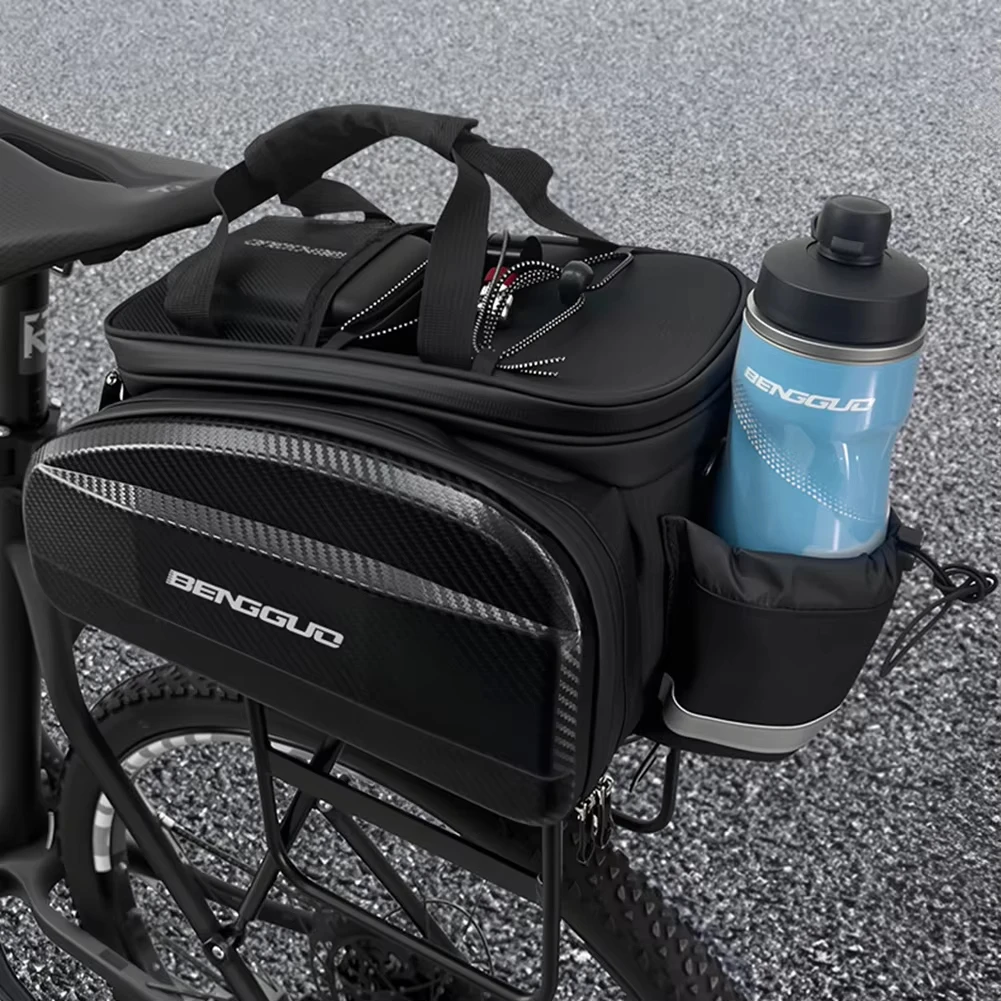 

17-31L Cycling Bag with Reflector and Shoulder Strap Waterproof Bike Trunk Bike Bag Saddle Seat Holder Bag Bike Accessories