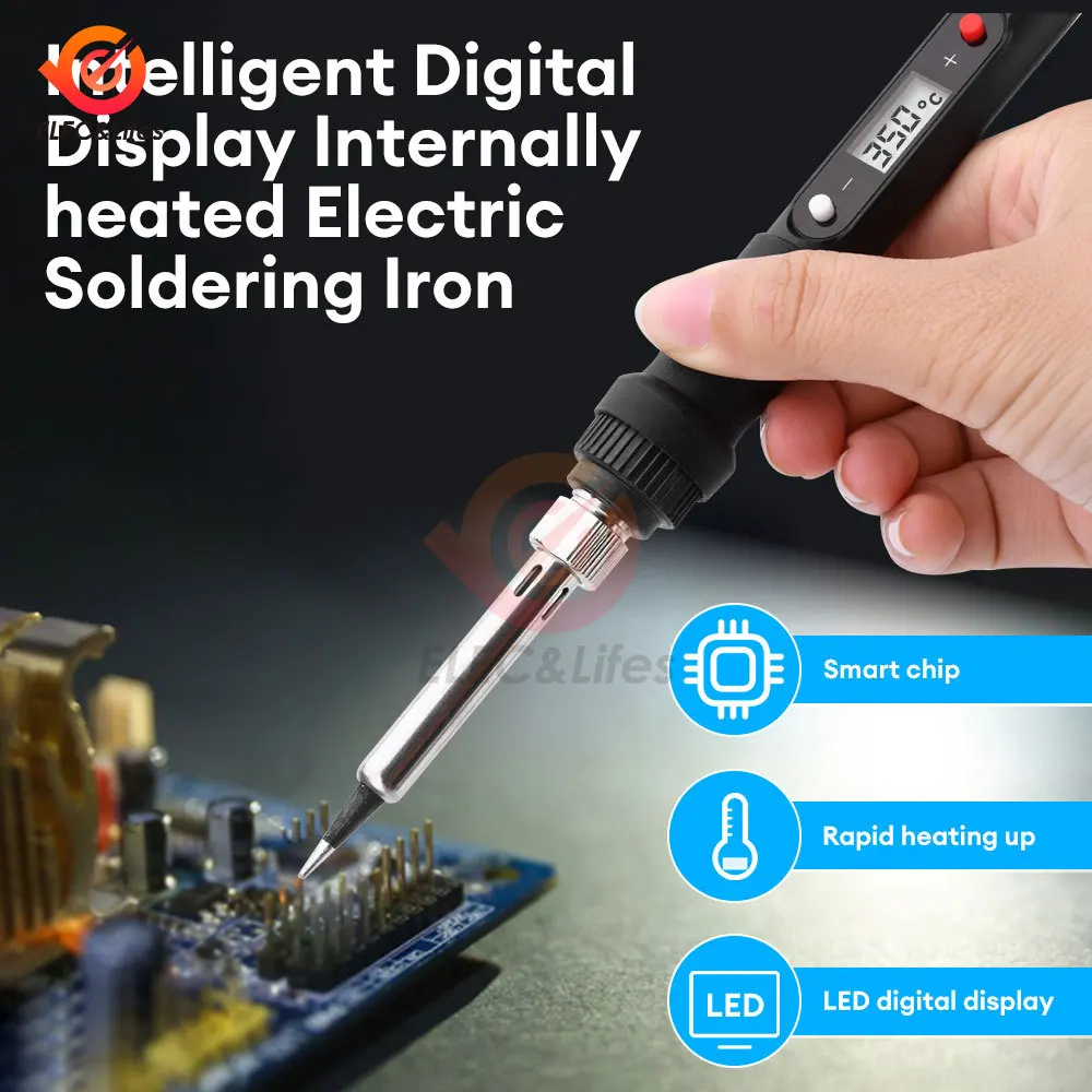 

Adjustable Temperature Electric Soldering Iron 110V/220V 80W Solder Iron Professional Tin Welder Heat Pencil Welding Repair Tool