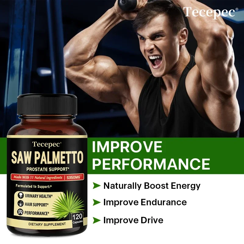 Saw Palmetto Capsules - Men\'s Prostate Health, Reduce Urinary Frequency, Promote Hair Growth