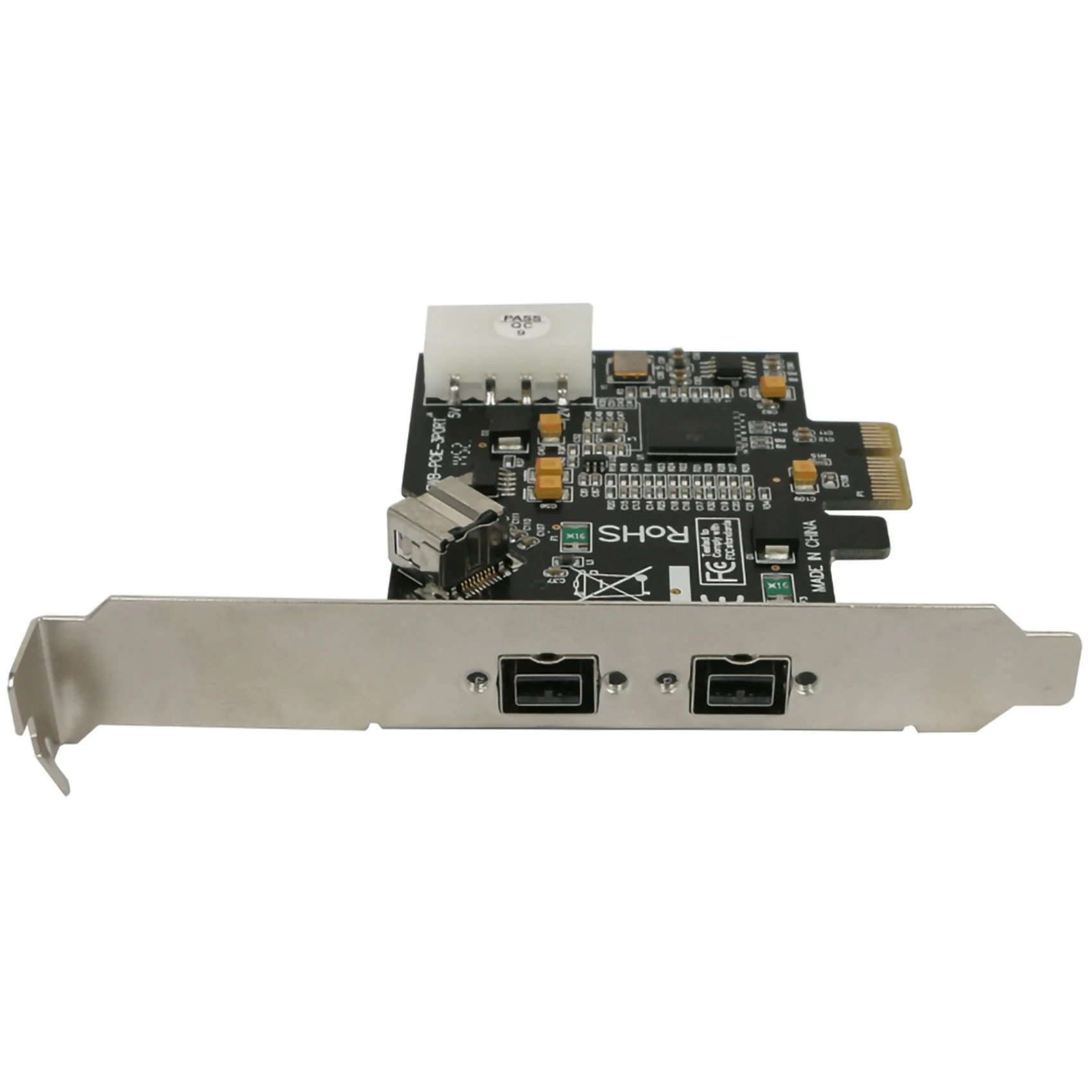 PCI-E to 1394B FireWire Card, PCI-Ex1 to 1394B FireWire Card with 3 9Pin Ports,800Mbps