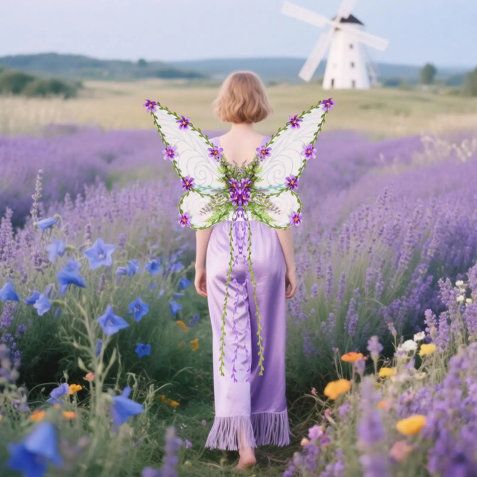 Fairy Wings Realistic Wings Cosplay Women's Fashion For Party Stage Performance Cosplay Holiday Pride Christmas Halloween Garden