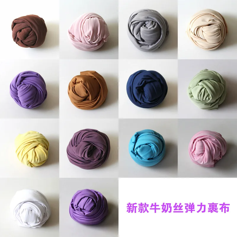 Newborn photography wrap cloth, elastic fabric, milk silk wrap, photo prop, new baby product