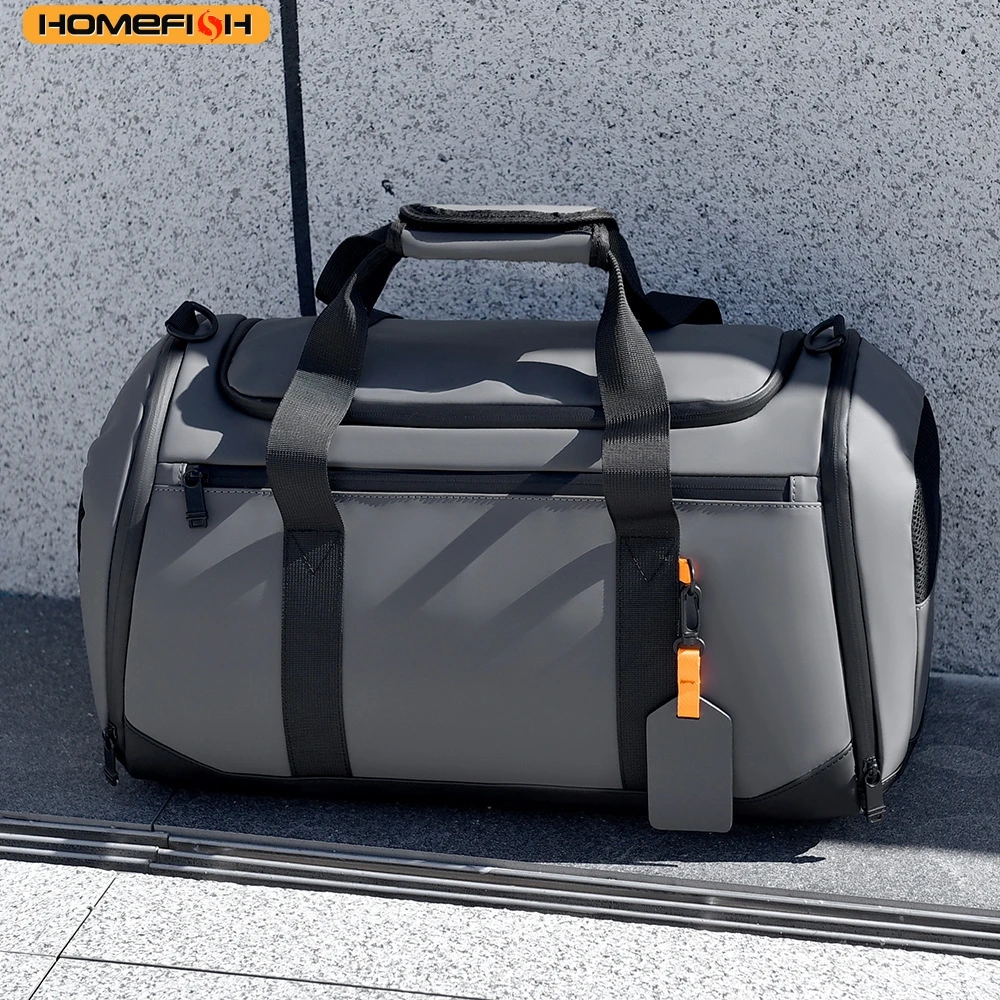 HOMEFISH Large Capacity Travel Duffel Bag - Durable Oxford Cloth, Spacious & Stylish Overnight Sports Gym Bag with Multiple