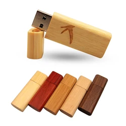 Деревянный USB-флеш-накопитель, 4 ГБ, 8 ГБ, 16 ГБ, 32 ГБ, 64 ГБ