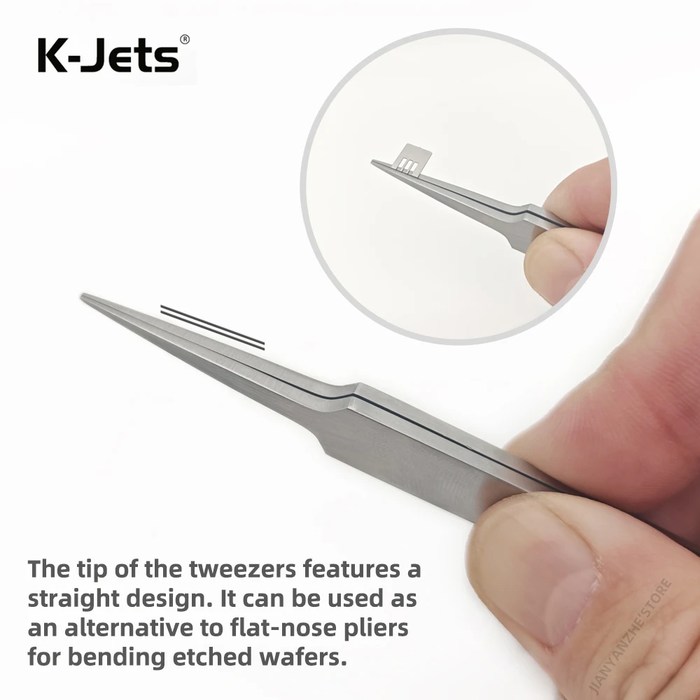 High-Precision Stainless Steel Tweezers Extra-long Bite Length Precision Clamping Specifically Designed For Model Making