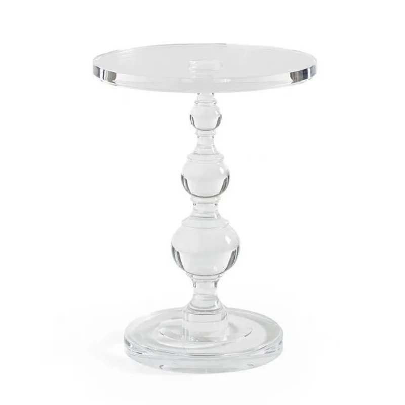

acrylic transparent coffee table, side living room, bedroom small coffee table, acrylic furniture round table sofa
