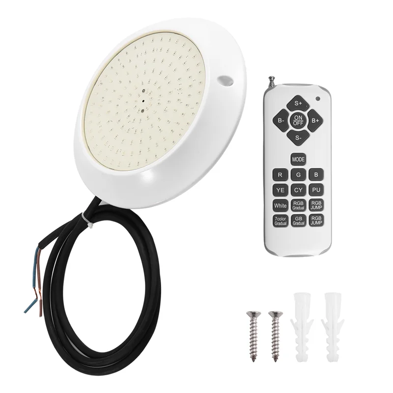 

AB41-RGB LED Pool Light 12W, DC12V Outdoor Underwater Light, Bluetooth APP Control, 85-265V Fountain Landscape Lamp Spot