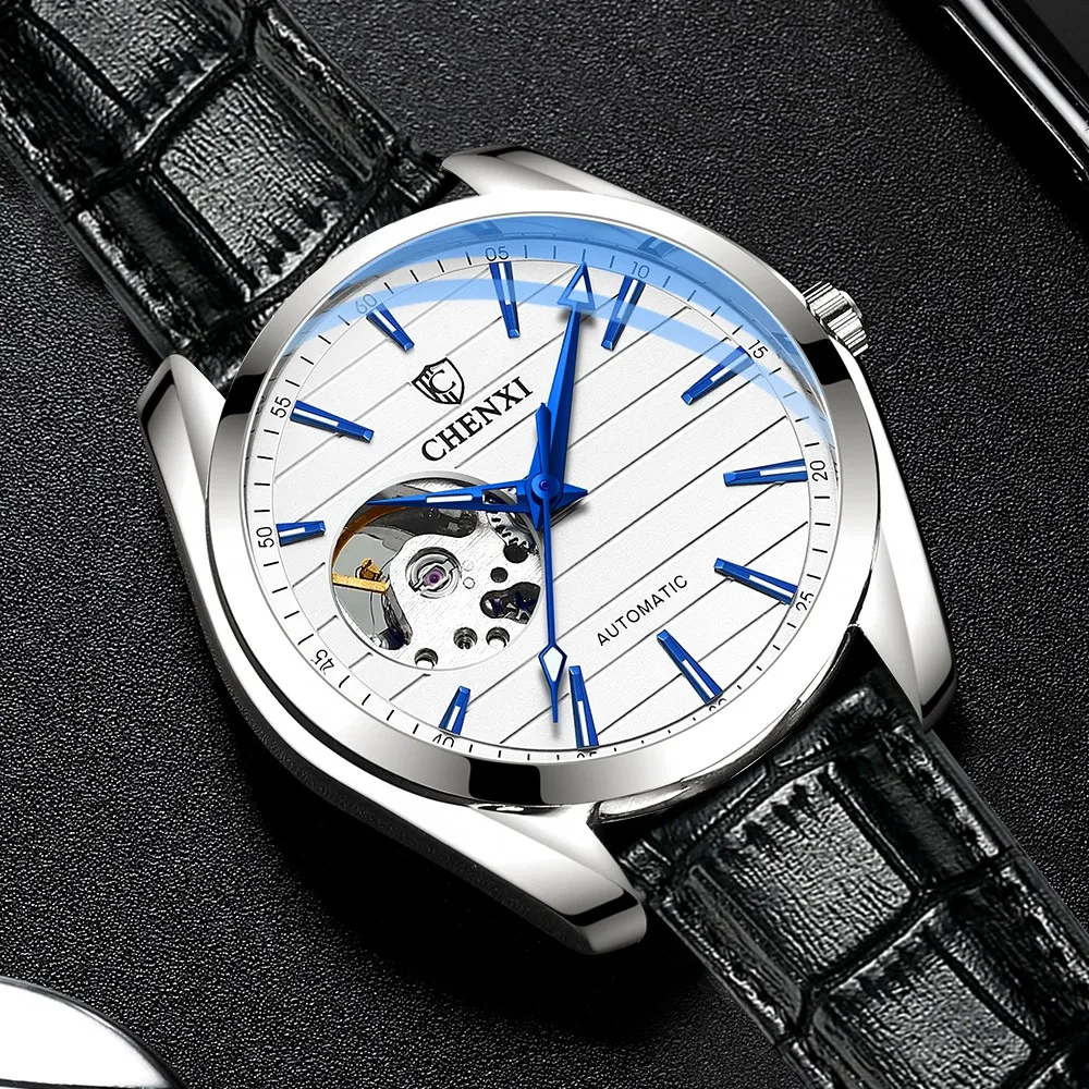 Fashion Chenxi Top Brand Men Automatic Mechanical Business Full Stainless Steel Waterproof Men\'s Wristwatches Reloj Hombre