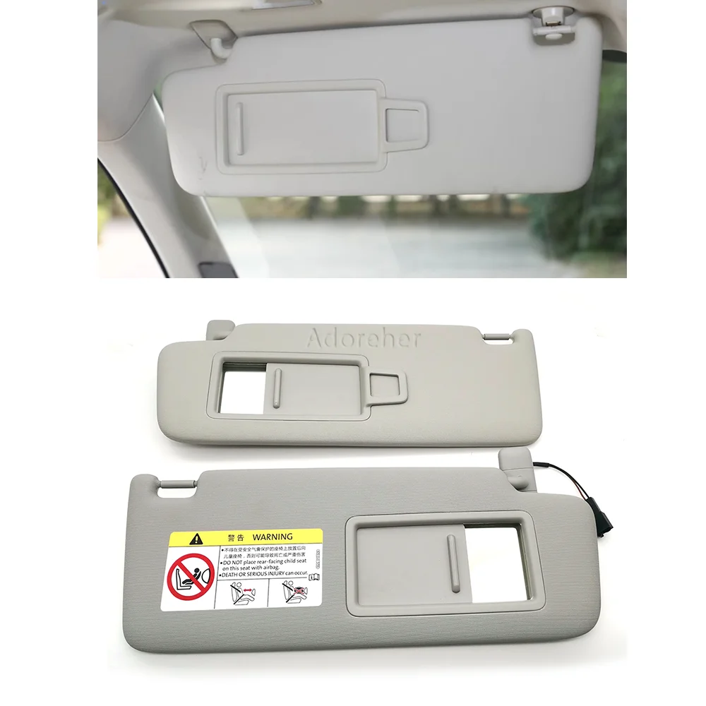 

2 шт. серый салон автомобиля солнцезащитный козырек левое и правое зеркало авто для VW Passat B8 Golf 7 2015-2019 аксессуары