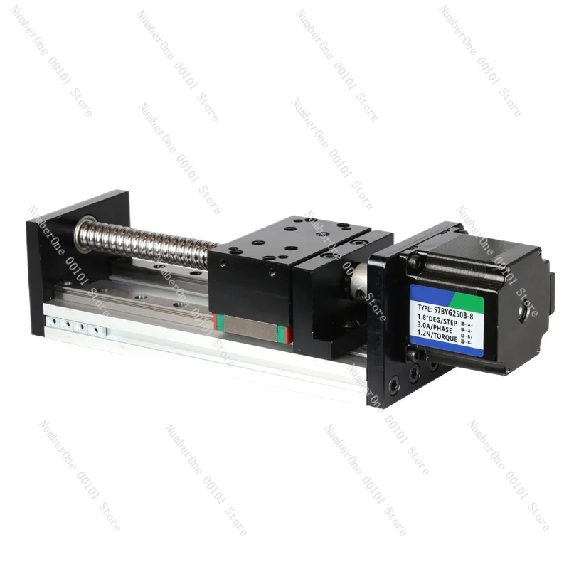 GX80 Ball Screw Linear Guide Slide Module Double Line Rail Electric Worktable Aluminum Alloy Thickened