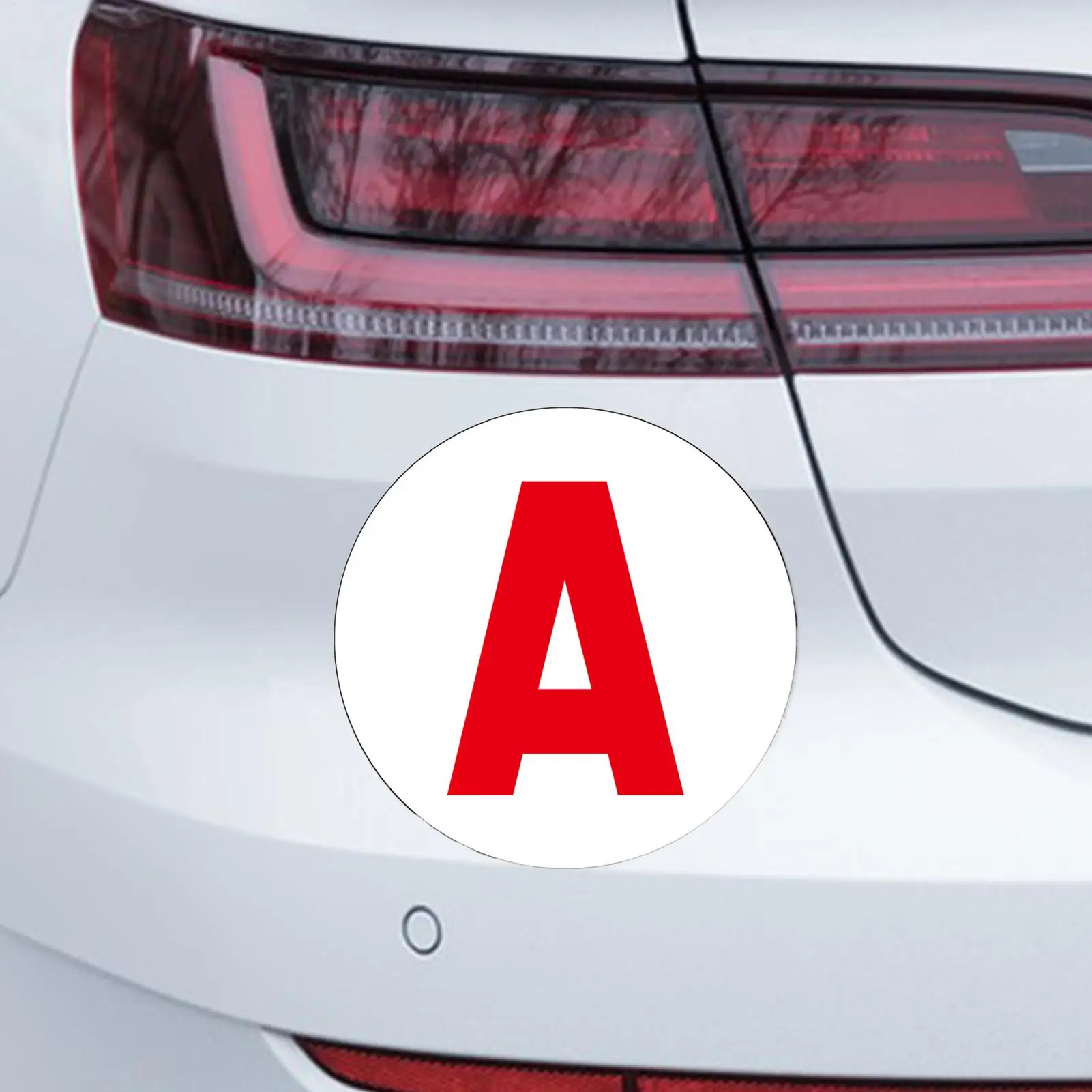 Magnetic Driver Decal Letter A French Trainee Car Sticker Waterproof Removable Bumper Automotive Sticker For Teens Adult Vehicle