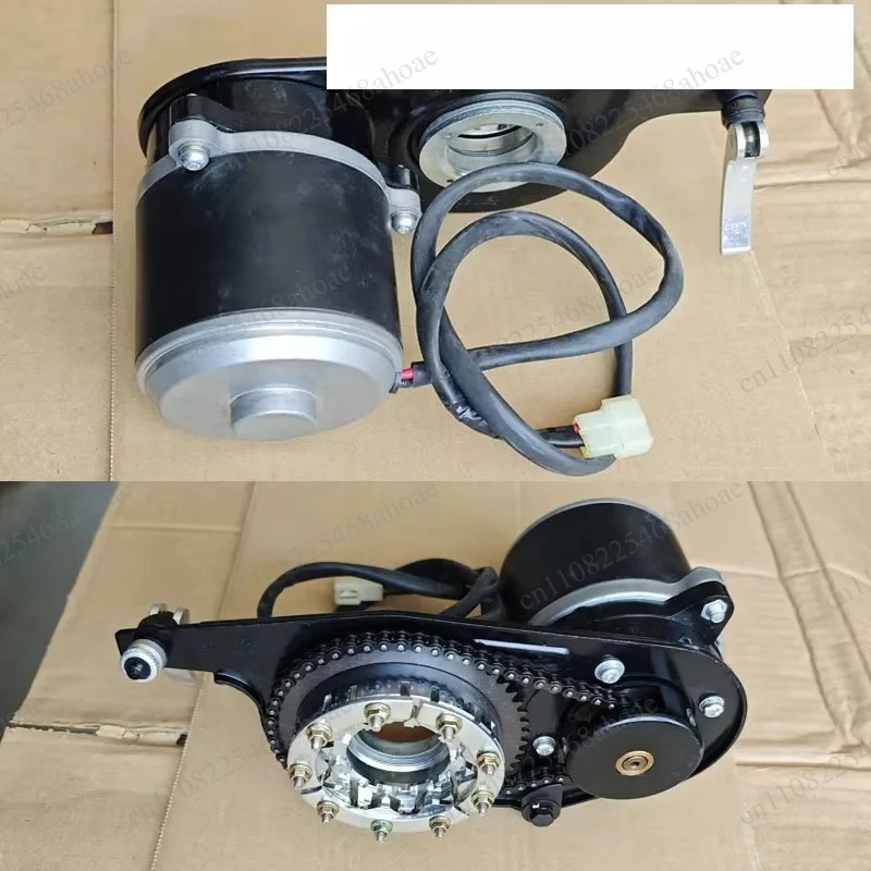 DC 12V 24V 450W High Power Reduction Gear Motor With Chain Sprocket For 4‑Wheel Drive Wheelchair Electric  Modification Parts