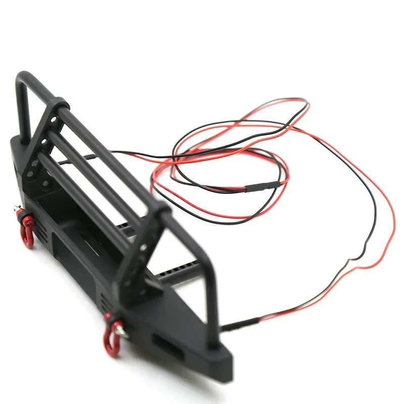 Parachoques delantero ajustable de Metal para 1/10 Trax Trx4 Trx-4 Defender Axial SCX10 90046 EX86100 Redcat GEN 8 coche trepador de control remoto