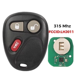 jingyuqin FCCID:LHJ011 Remote Car Key 315MHz For GM Hummer H2 Chevrolet Avalanche Cadillac Escalade Fob 3 Buttons