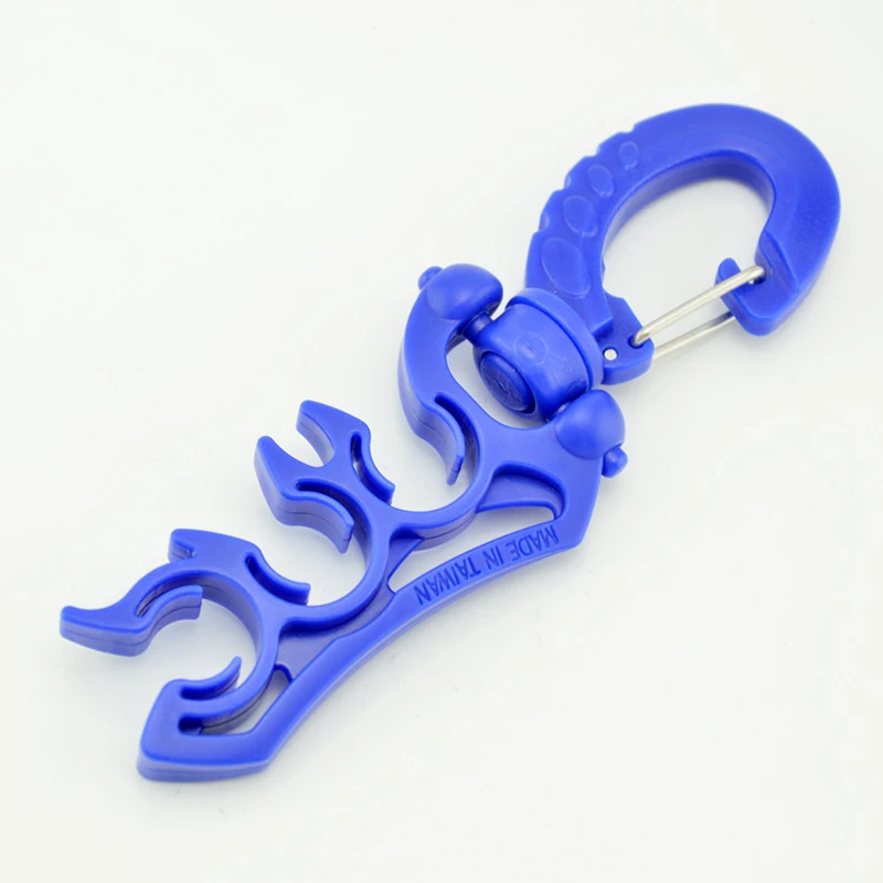 

Accessories Hook Regulator Hose Diving Clip Plastic Swivel Carabiner Keychain Scuba Double BCD Holder Buckle 11.5cm