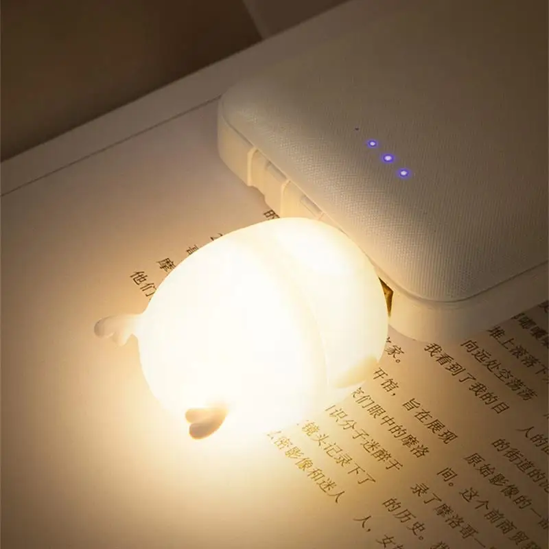 Space Saving Room Atmosphere Light Environmentally Friendly White Materials Reading Lamp Deer Shaped Simple And Cute Design