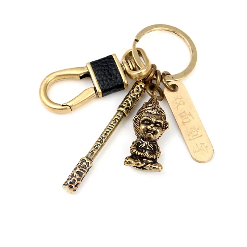 

Black Myth WuKong Weapon Metal keychain The Journey to the West monkey Key Ring Bag Pendan Fashion Jewelry Crafts Gifts Toys