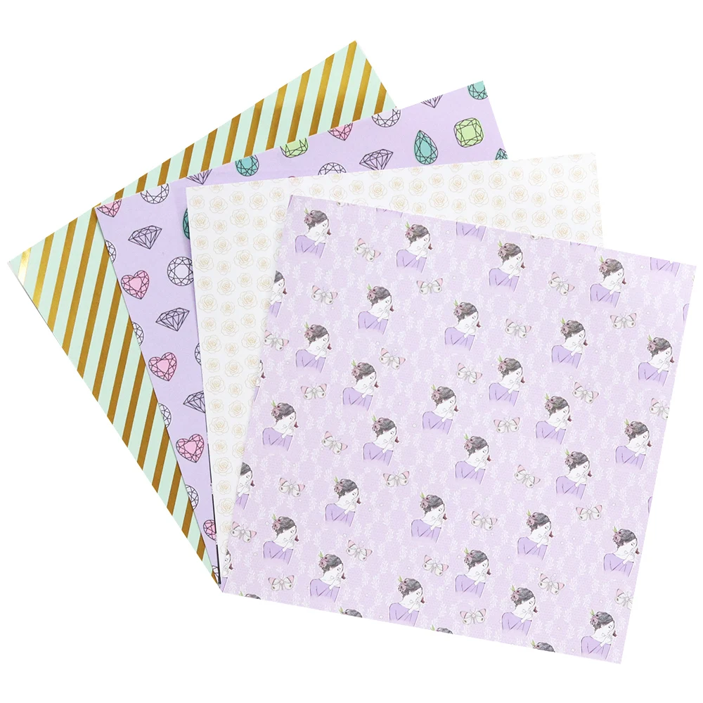 Creative Path 6 Zoll Diamant-Herzmuster Scrapbooking-Hintergrundpapier Vintage Journal Dekoratives Papier für Origami – Detail 10