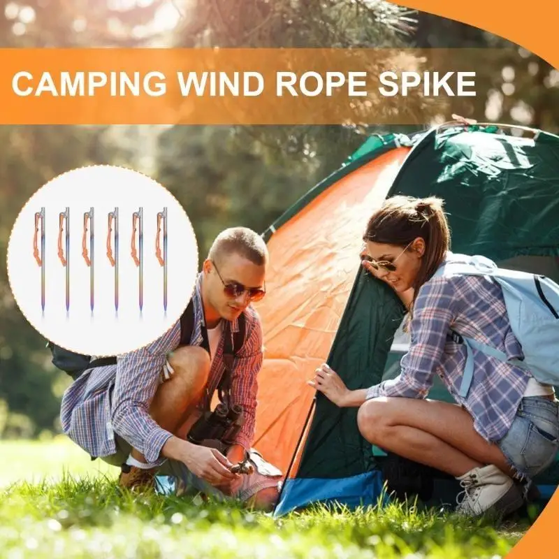 

Tent Ground Peg Canopy Garden Peg Fixed Spikes, Used to Support Camping Tent