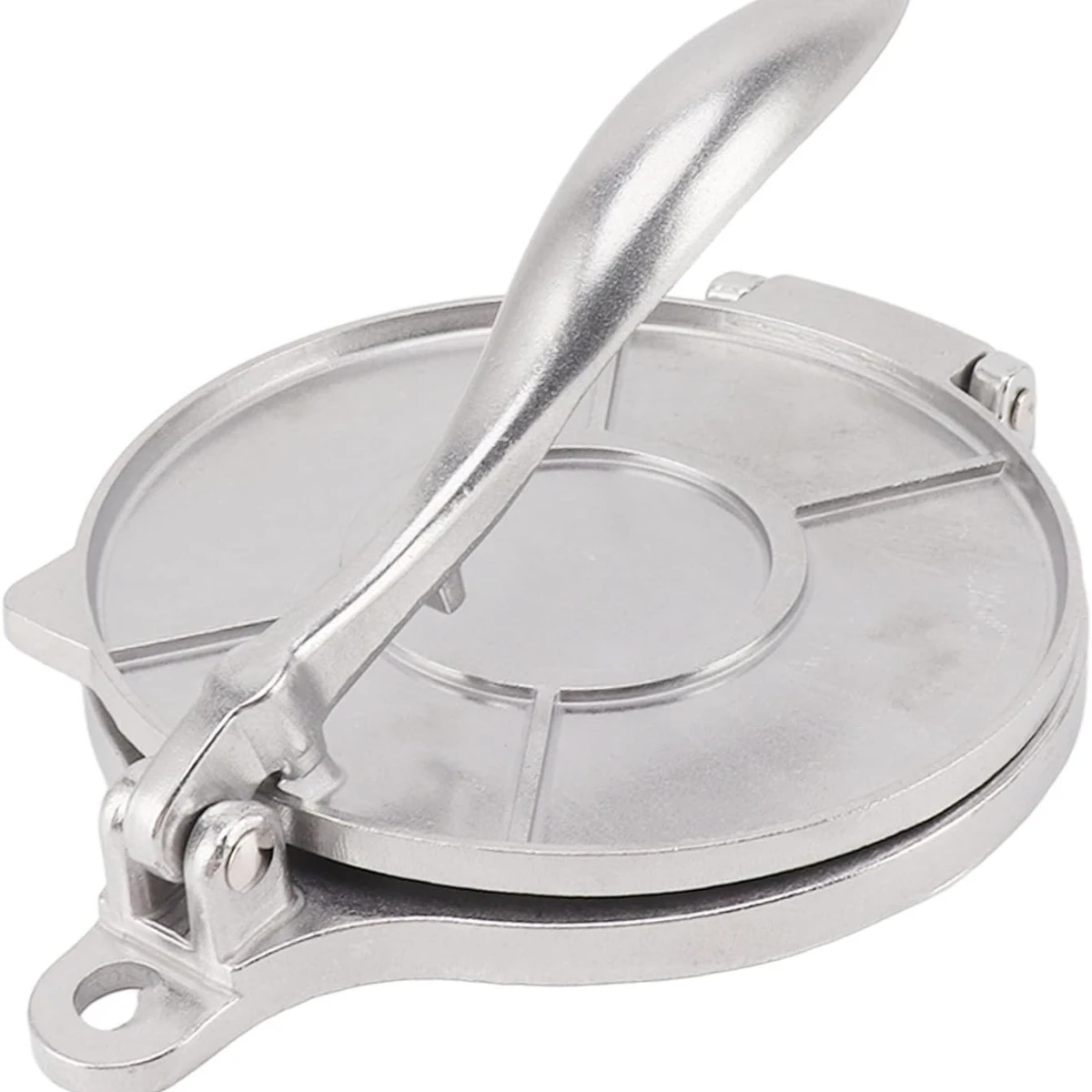 מכונת דחיסת טורטילה מתכתית עמידה במיוחד בעבודת יד כלי דחיסת בצק כבד למטבח לאפיית תירס