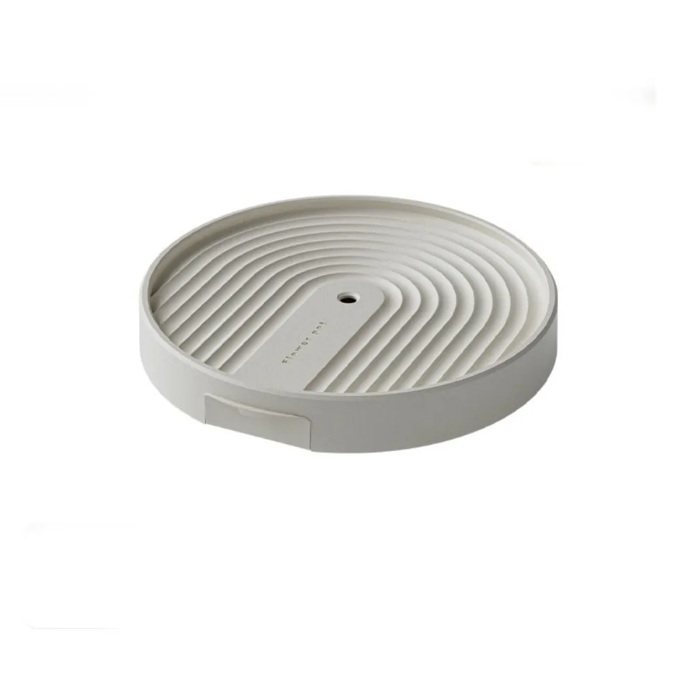 

Round Movable Plant Stand Universal Wheel Non-Slip Rolling Plant Tray with Drainage Tray Stable Plants Pots Holder Patio