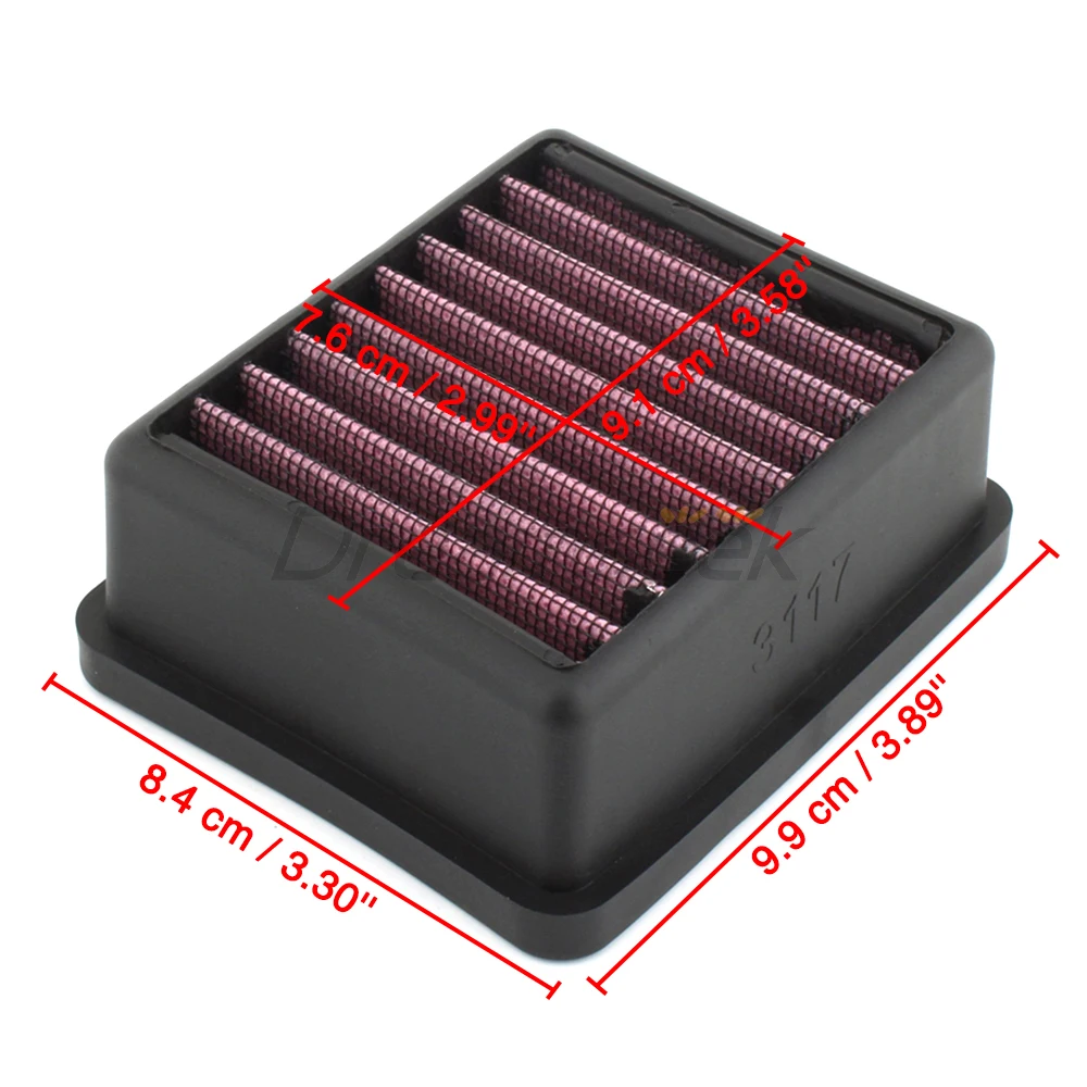 Motorcycle Air Filter Replacement for BMW G310R G310GS 2017 2018 2019 2020 2021 2022 2023 2024 2025 High Flow Cleaner Intake Red