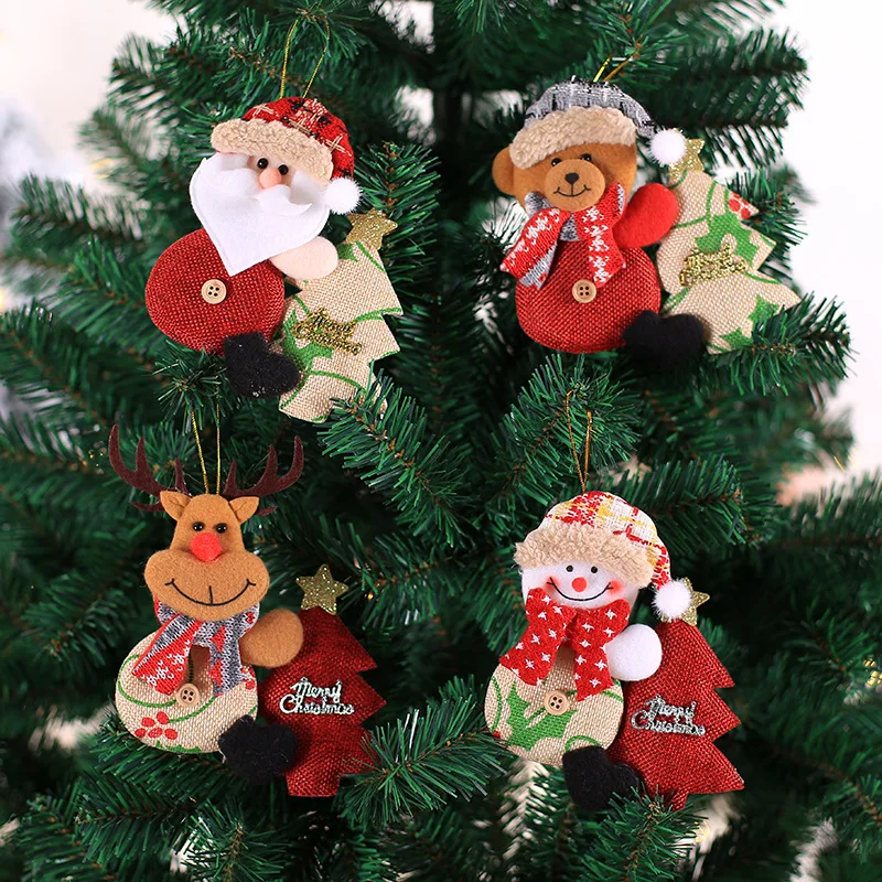 Staraise Christmas Doll Santa Claus Snowman Elk Pendant Merry Christmas Decorations For Home Cristmas Ornament Xmas Noel Navidad