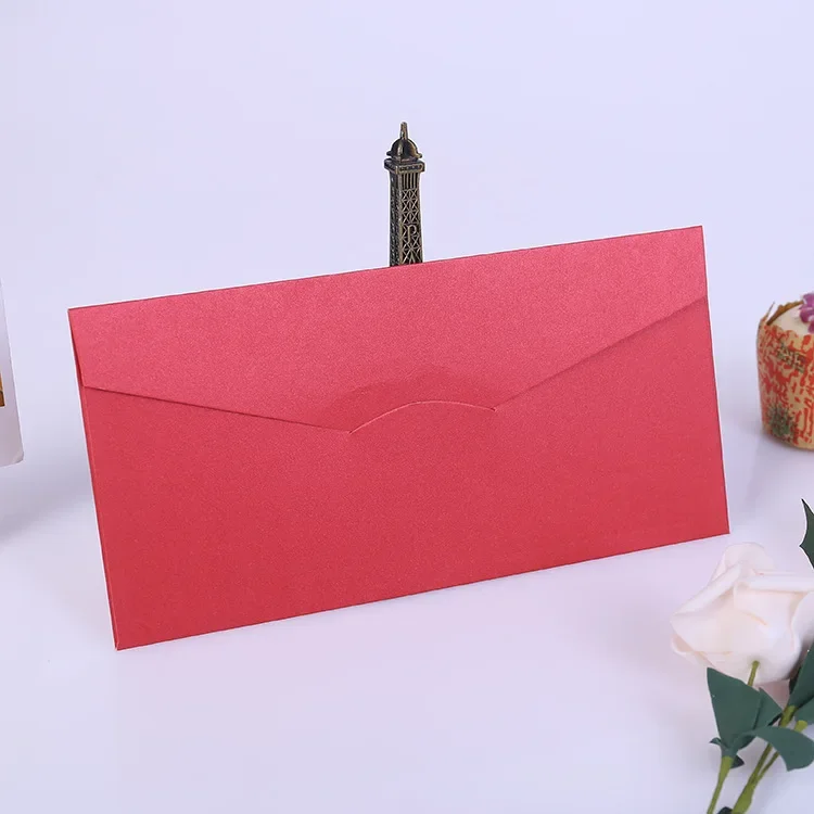 10pcs/package Pearl Paper Colored Envelope, Blank Envelope for Business Invitation Letter