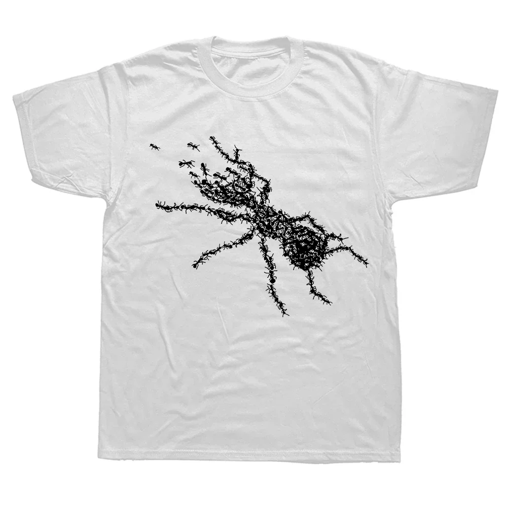 Summer Cotton Streetwear Short Sleeve Ant Keeper Farm Gifts T-shirt Funny Types of Ants Science Bug T Shirts  Mens Clothing