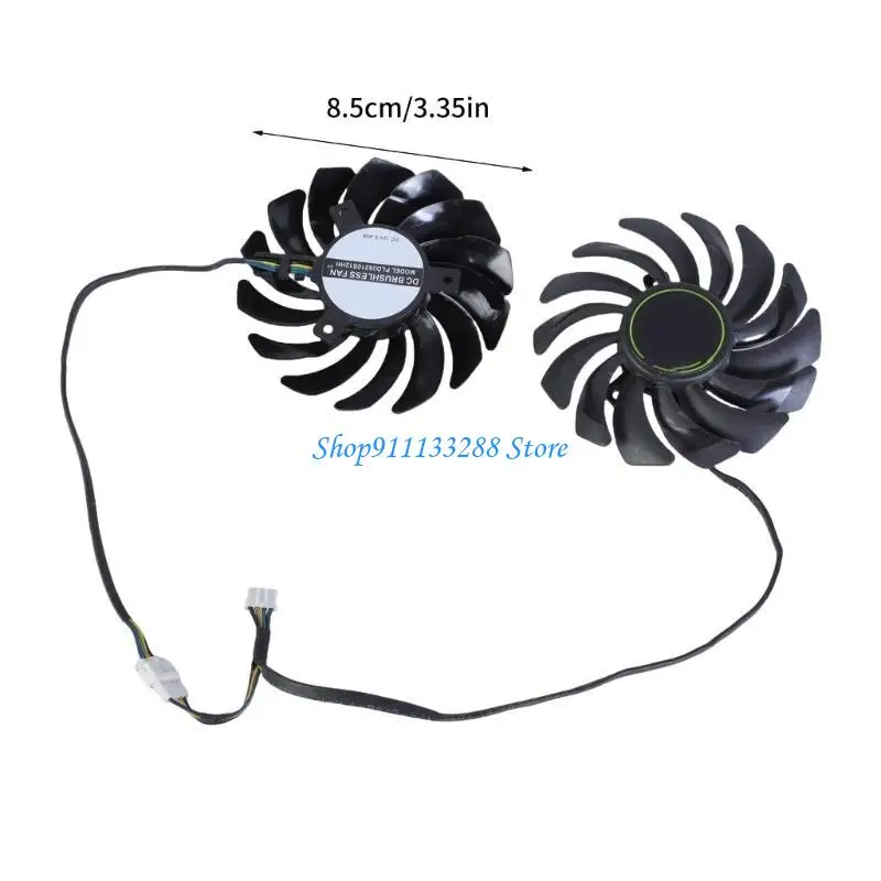 G88D 1PAIR 85 мм 4PIN PLD09210B12HH Охлаждающий вентилятор замена вентилятора GTX1660S Охлажда
