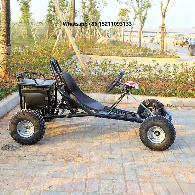 Children's & Elderly Mini Kart Sand Drift Buggy with 4 Stroke Engine Metal Construction 6.5HP for Outdoor Use
