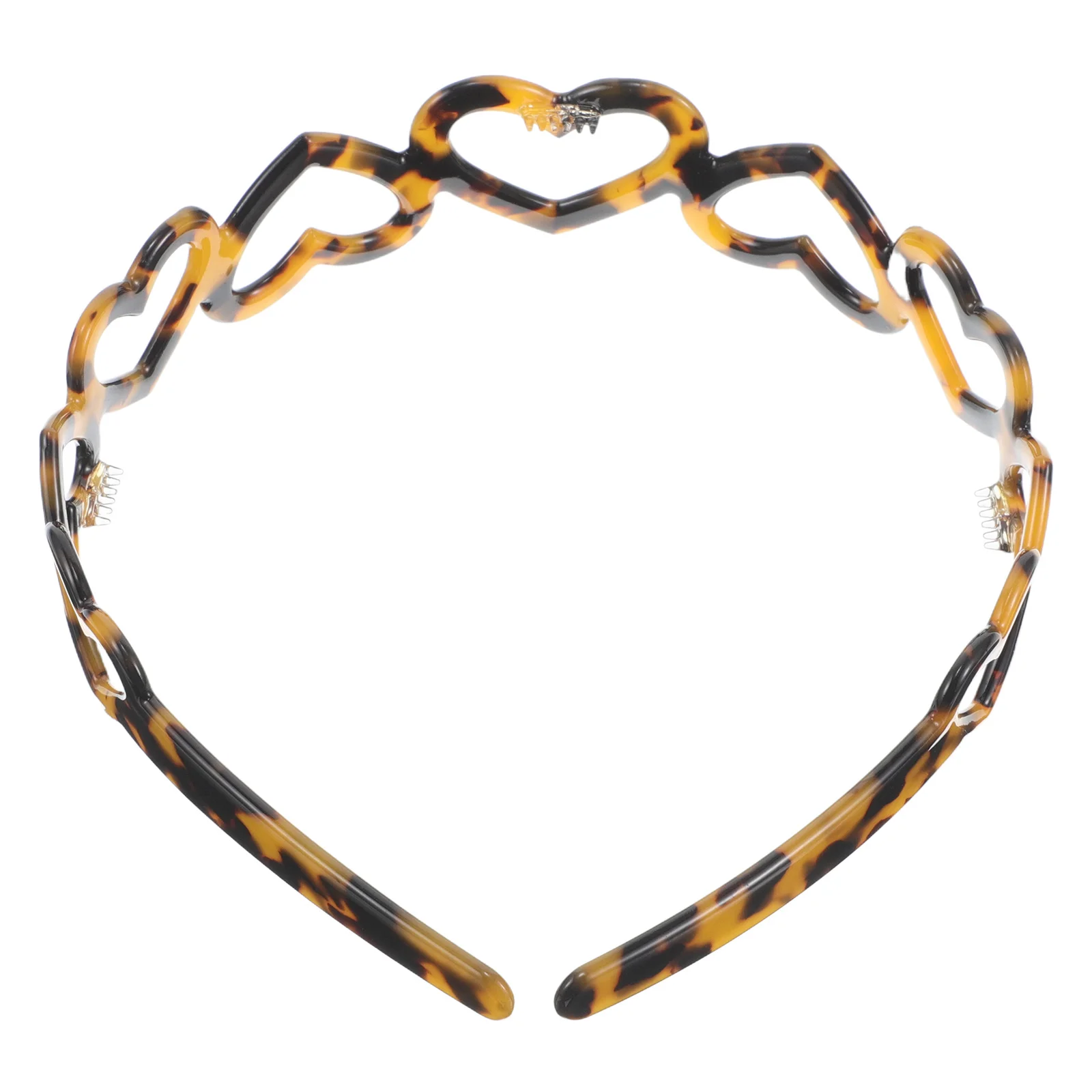 

Heart Acetate Headband French Hollow Elegant Hairband Women Girls Makeup Hair Accessories Daily Use