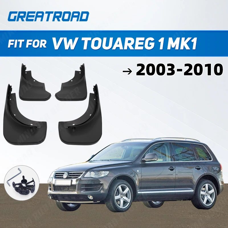 

For VW Touareg 1 Mk1 2003 - 2010 Mudflaps Splash Guards Front Rear Mud Flap Flaps Mudguards Fender 2004 2005 2006 2007 2008 2009