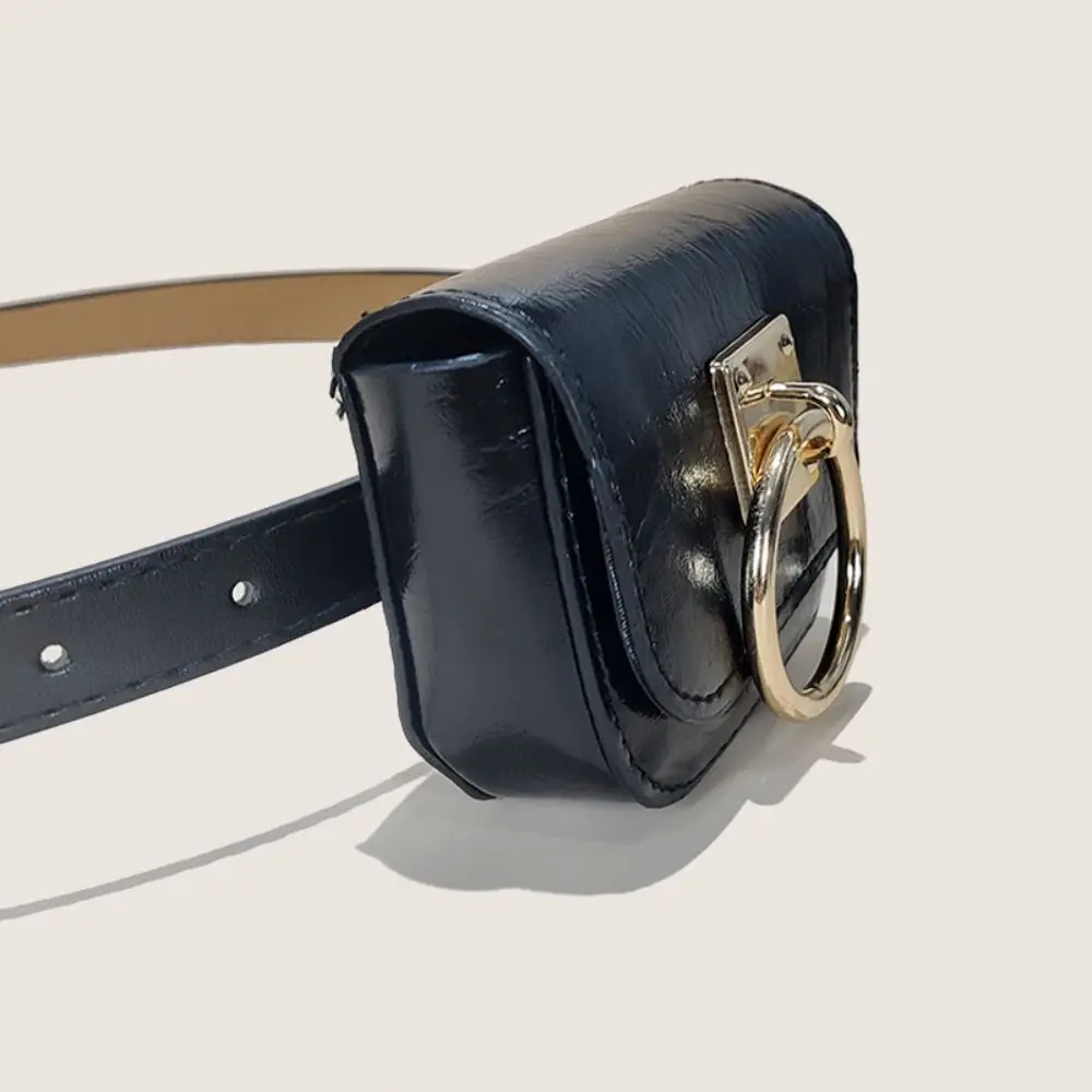 حزام سبيكة الموضة مع الخصر حزمة خمر الجينز ديكور بولي Leather حزام الخصر حزام مشبك قابل للتعديل الخصر حقيبة الخصر الملحقات