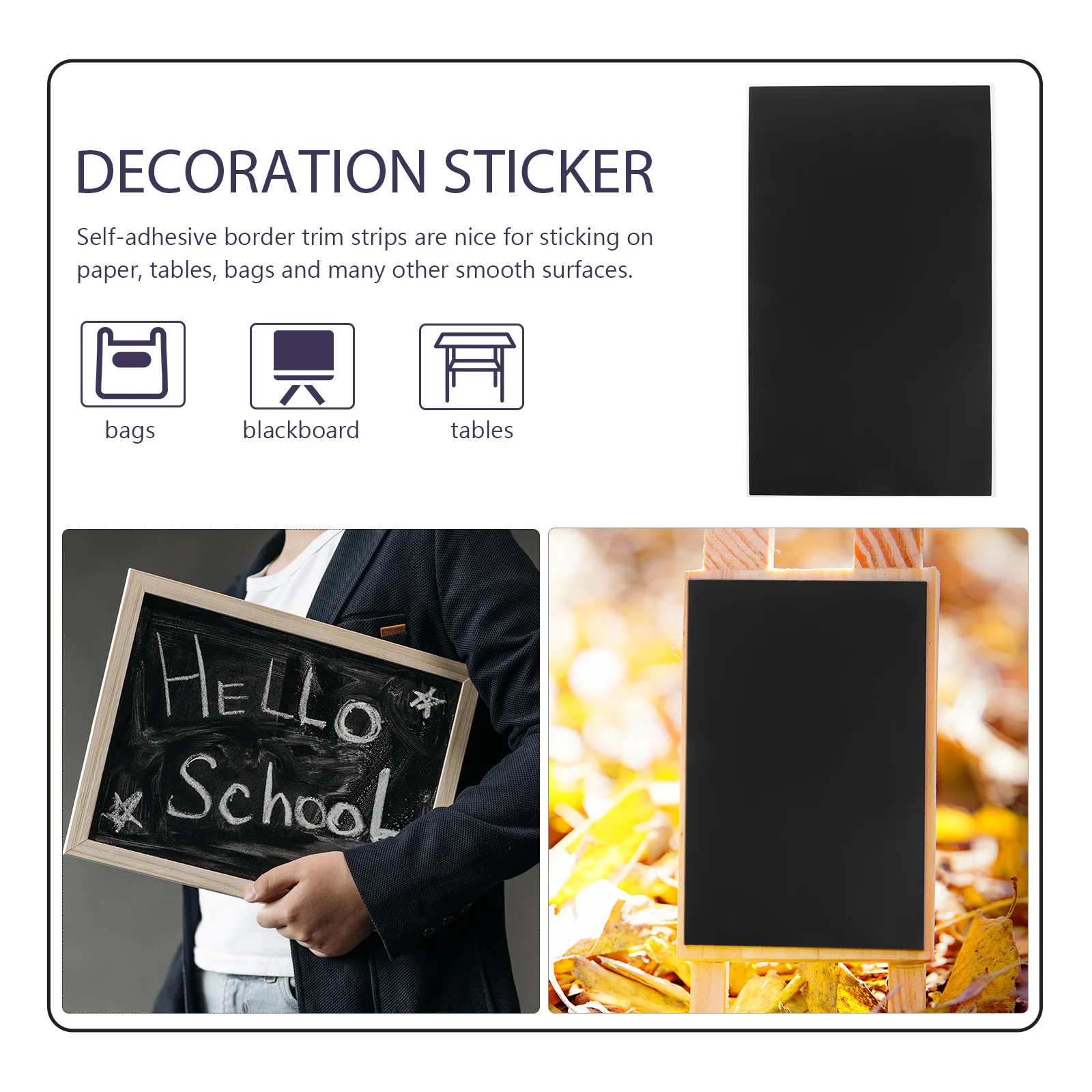 20Pcs Large Erasable Chalkboard Stickers Reusable Labels for Jars Containers Storage Bins Kitchen Office Home Dry Erase Stickers