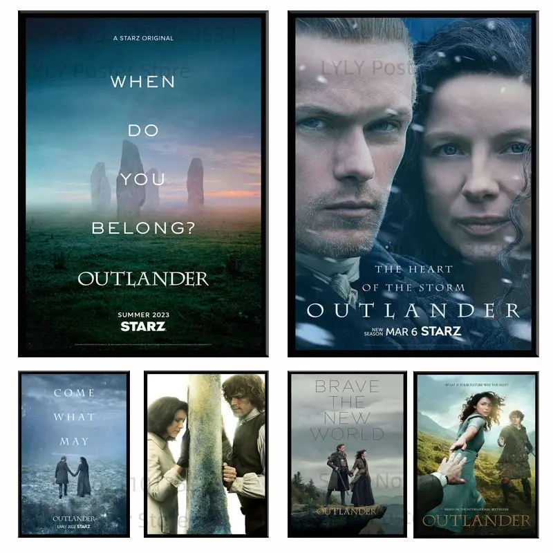 Outlander TV Series Canvas Wall Art, Affiche de décoration pour la maison, Haute qualité