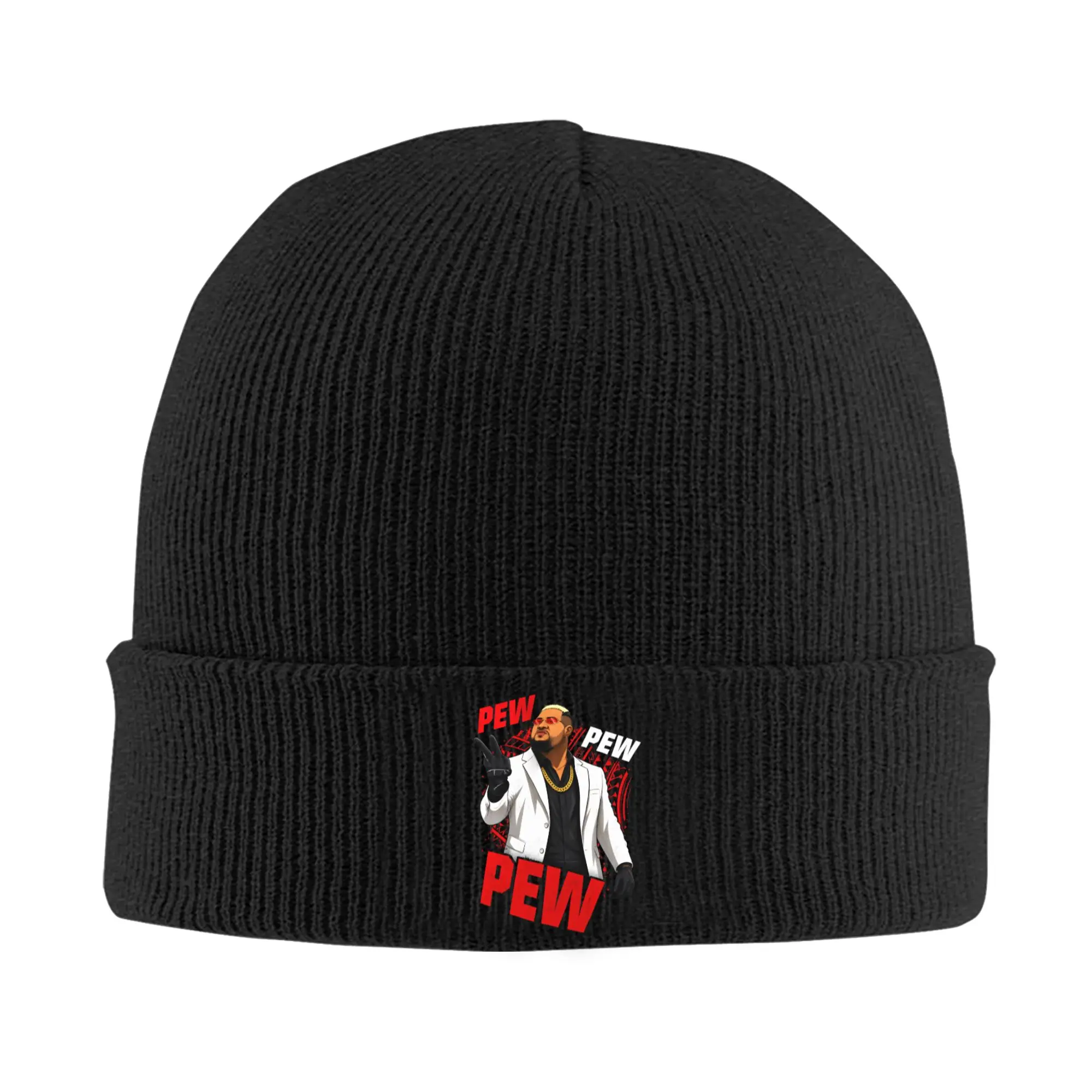 Solo Pew Pew Wrestling Sikoas Knitted Hat Autumn Winter Beanies Street Funny Boxer Caps Men Women Acrylic Hip Hop Skullcap