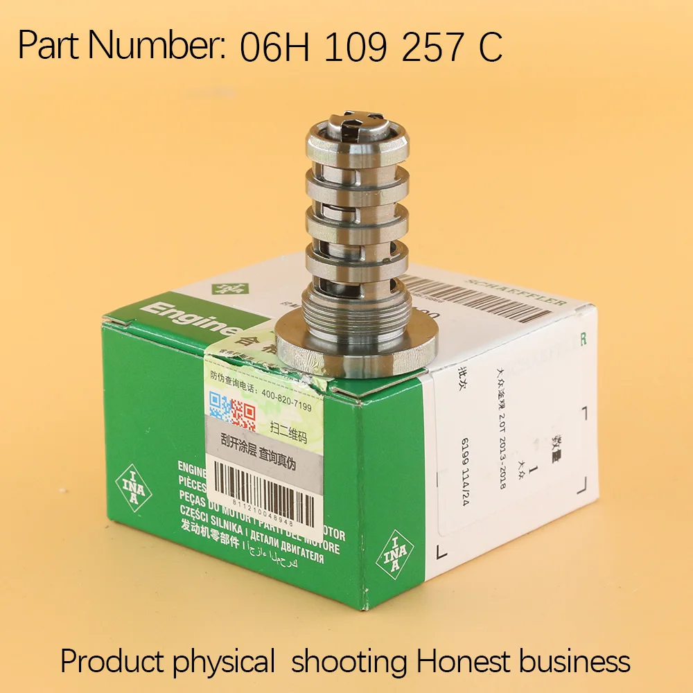 

06H109257A For A-udi Q5 A3 A4 S4 A6 S6 A8 For V-W Passat Tiguan Jetta Beetle Engine Timing Control Valve Solenoid 06H 109 257 C