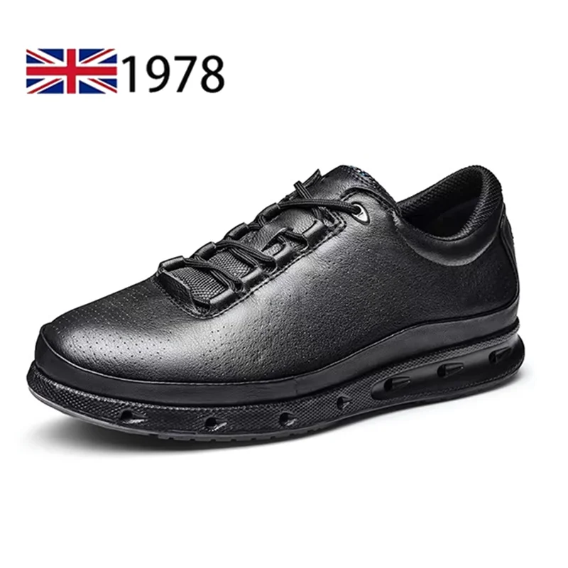 Casual Shoes Genuine Leather Sneakers Flats Shoes Classic Men Leather Shoes Spring Autumn New Trendy Shoes Men