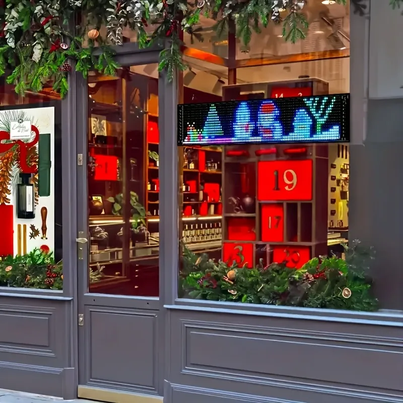 LED Matrix Panel Rolling advertising LED signage  2PCS The Devil's Eye programmable (Non-bendable and foldable hard screens)